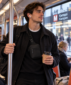 KEEPCLOSE – Crossbody-taske til værdigenstande RFID-beskyttet, mørkeblå