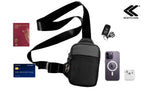 KEEPCLOSE – Crossbody-taske til værdigenstande RFID-beskyttet, mørkeblå