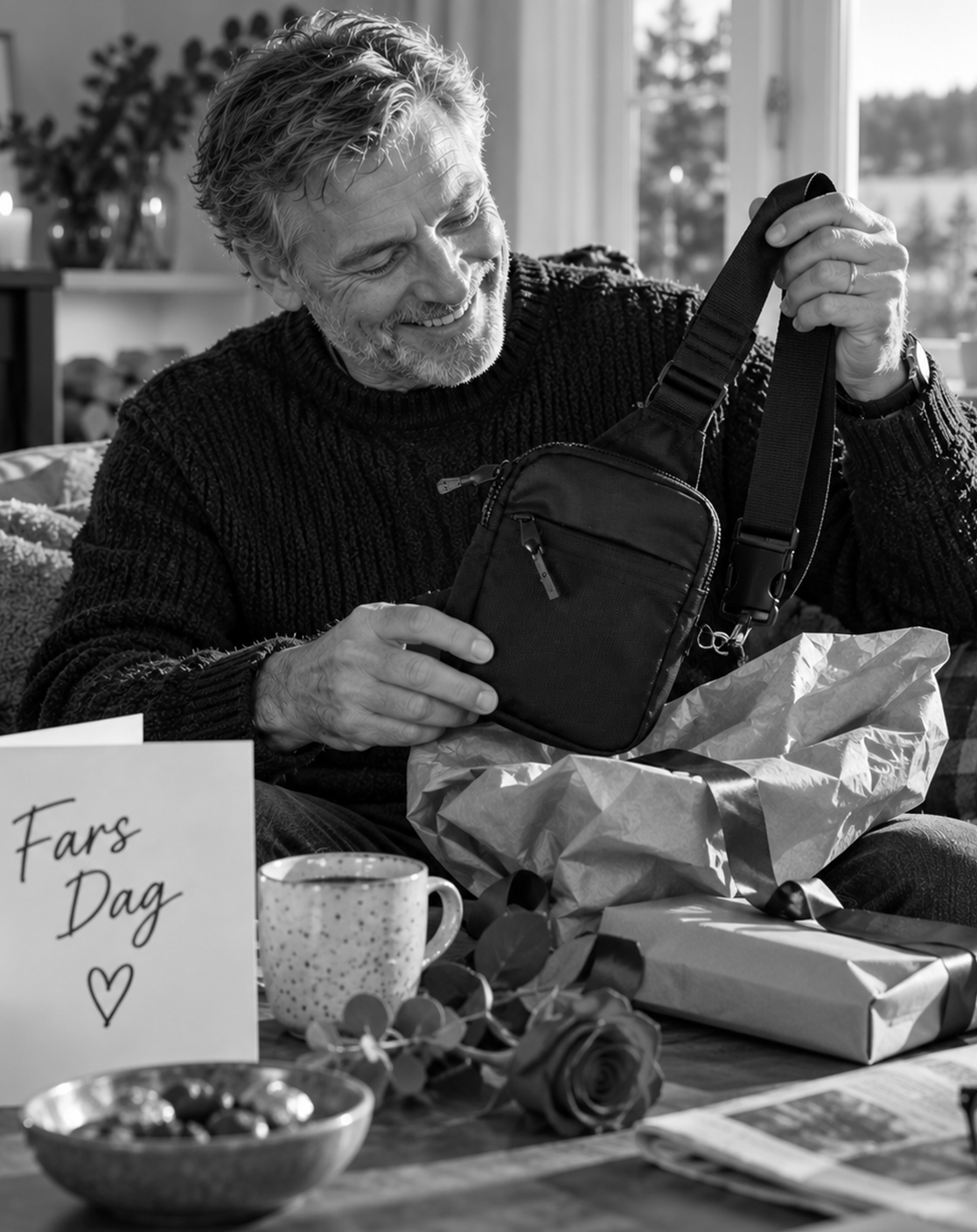 KEEPCLOSE – Crossbody-taske til værdigenstande RFID-beskyttet, mørkeblå